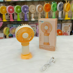 3 Speed Mini Size Rechargeable Hand Fan ( SIZE : 5 × 3 inch )
