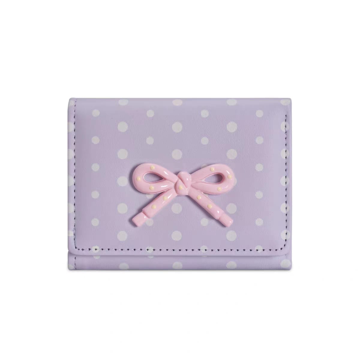 New Bow Cute Mini Card Holder Girls Wallets ( Size 4.5 × 3.5 Inch )