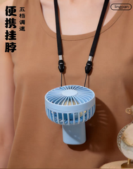 Portable Rechargeable Foldable Hand Fan with Digital Display – 5 Speed Modes - 800 mah Battery ( 30-40 Minutes Backup )