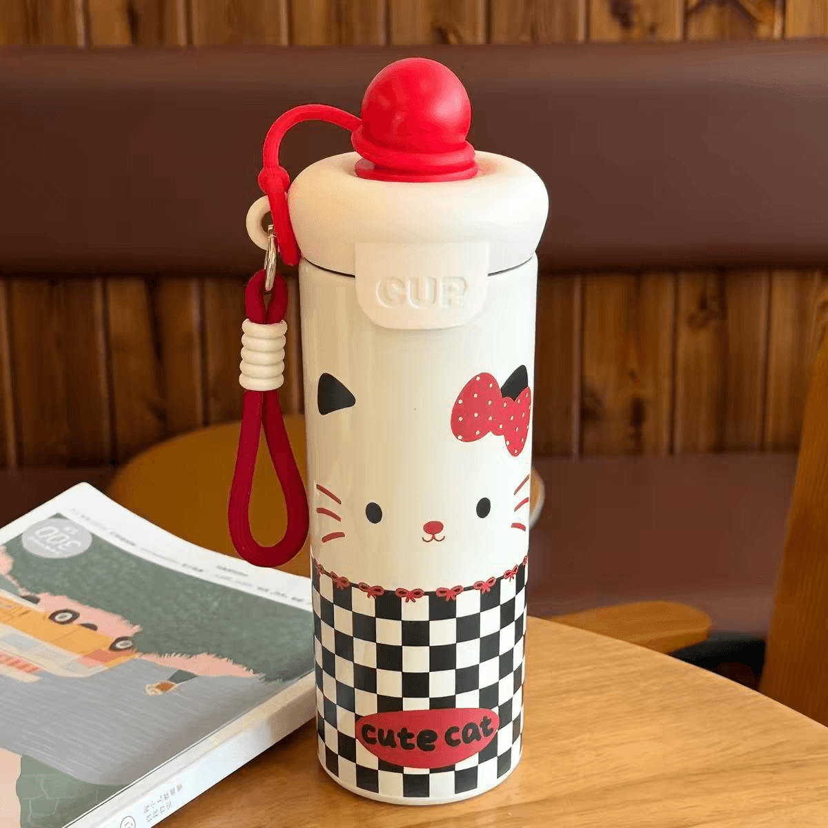 Cute Stainless Steel Girls Water Bottles - 600 ml - Sus 316 - Hot & Cold