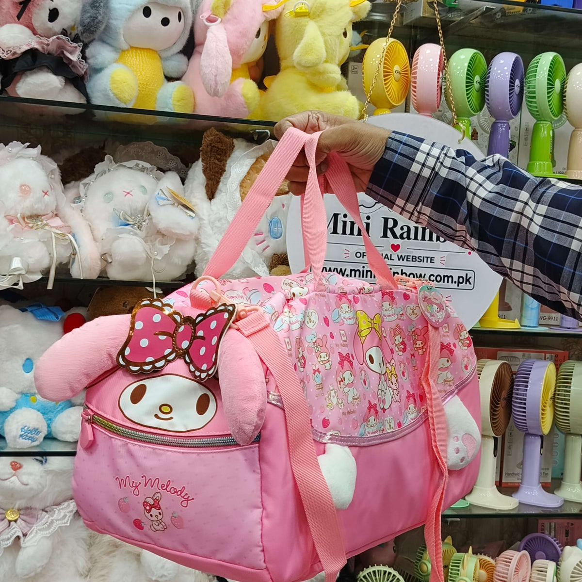 Sanrio Parachute Traveling Bags For Kids - Size 18 × 10 Inch
