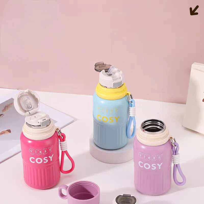 460ML COSY Stainless Steel Small Water Bottle with Cup ( Sus 316 ) Hot / Cold !