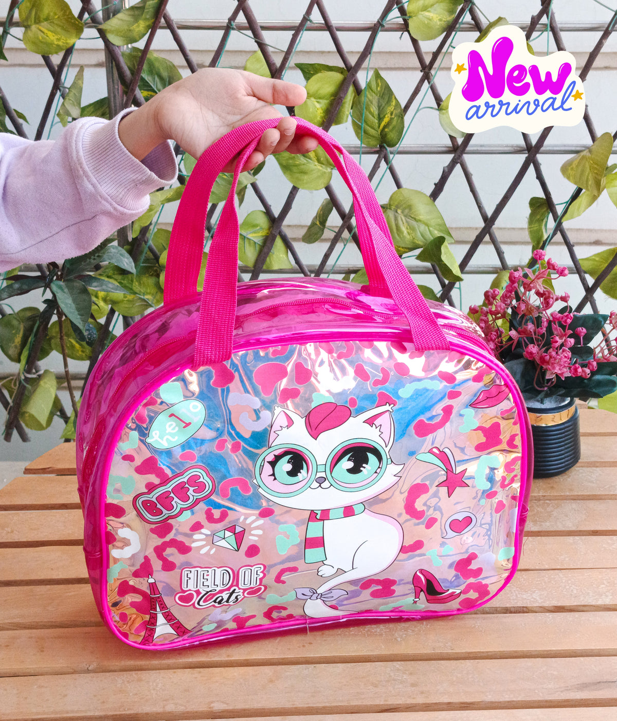 New Large Holographic Traveling Bags For Kids ( Size 13 × 10 Inch )