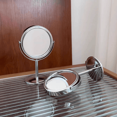 Mini Size 360° Double-Sided Vanity Mirror