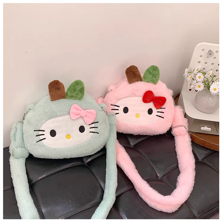 Hello Kitty Plush Crossbody Girls Bags