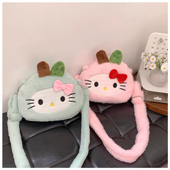 Hello Kitty Plush Crossbody Girls Bags
