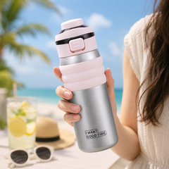 LunaFlow™ Stainless Steel Insulated Water Bottle – 650ml - Hot / Cold 🔥❄
