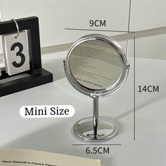 Mini Size 360° Double-Sided Vanity Mirror