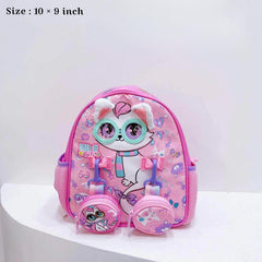 Vest Inspired Girls Pre-School Backpacks Kg to Nursery ( Size : 10 × 9 Inch )