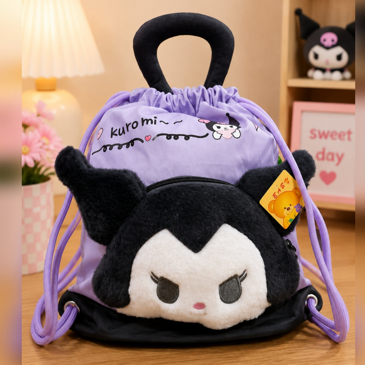 Sanrio Parachute Traveling Backpacks for Kids – Cute Character Drawstring Bag