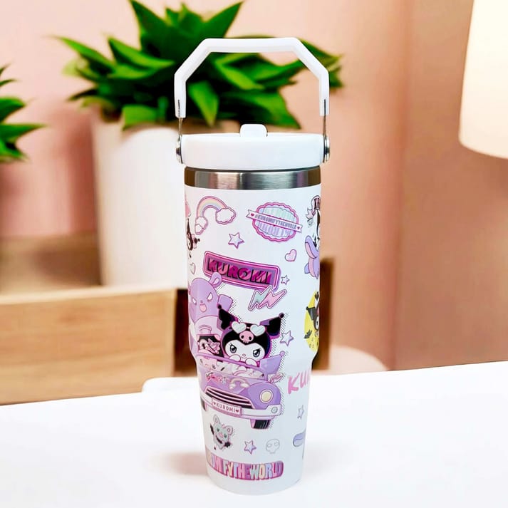 Kuromi™ Premium Insulated Stainless Steel Tumbler – 30 Oz (890ml) - Hot / Cold Long Time 🔥❄