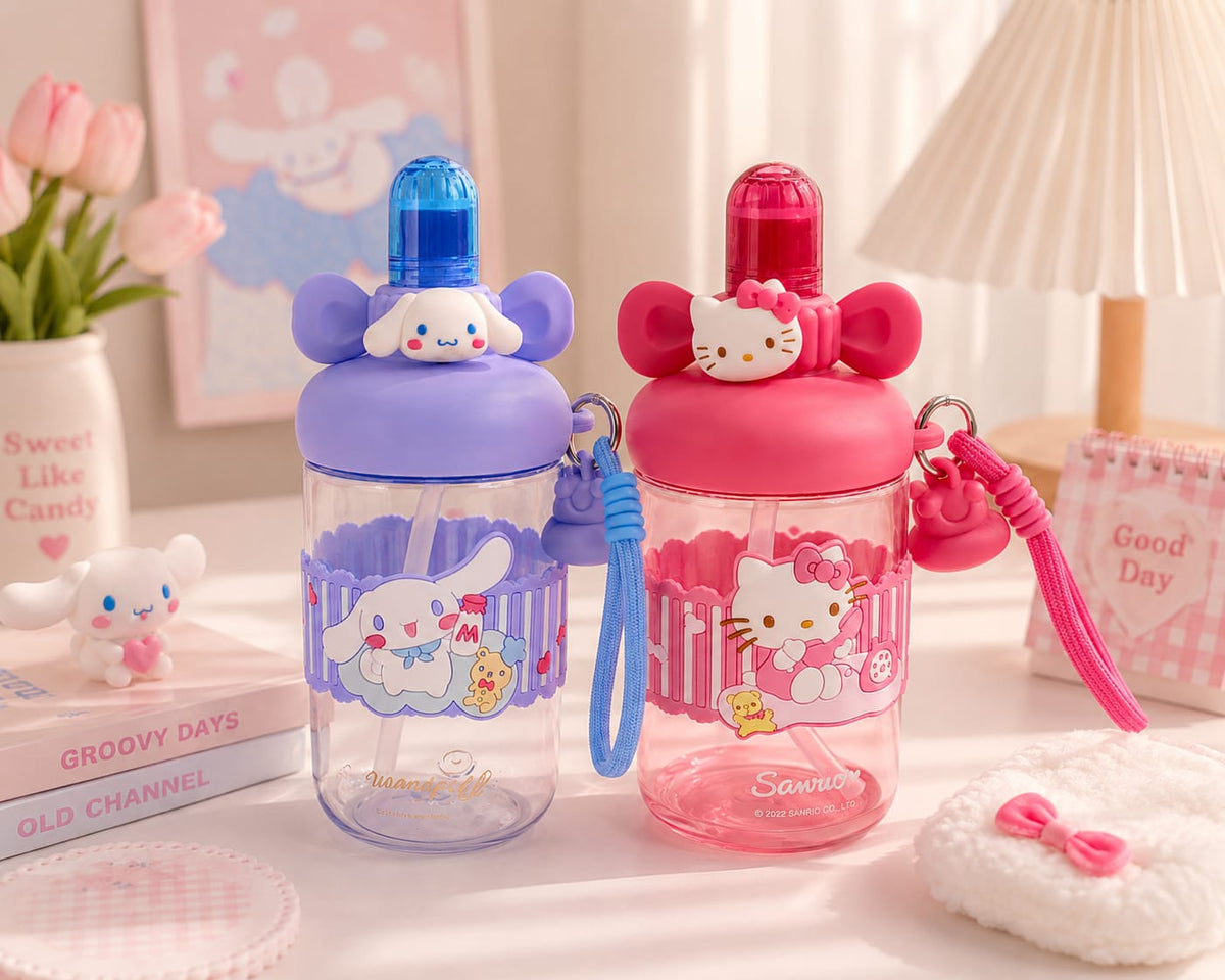 Sanrio Cute Water Bottles for Children – BPA Free | 550 ML | Unbreakable