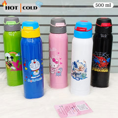 Kids Stainless Steel School Water Bottle – Hot & Cold Vacuum Flask 500ml