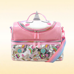 Premium Kids Insulated Lunch Box Bag – Double Compartment - Water Proof