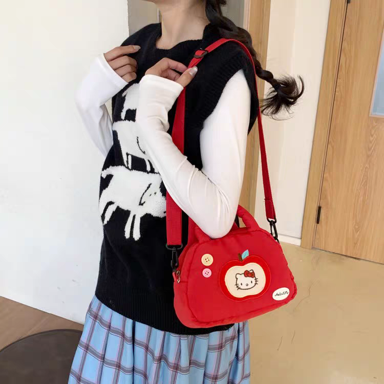 Cute Parachute Hello Kitty Mini Shoulder Bag for Girls ( size 8 × 6 inch )