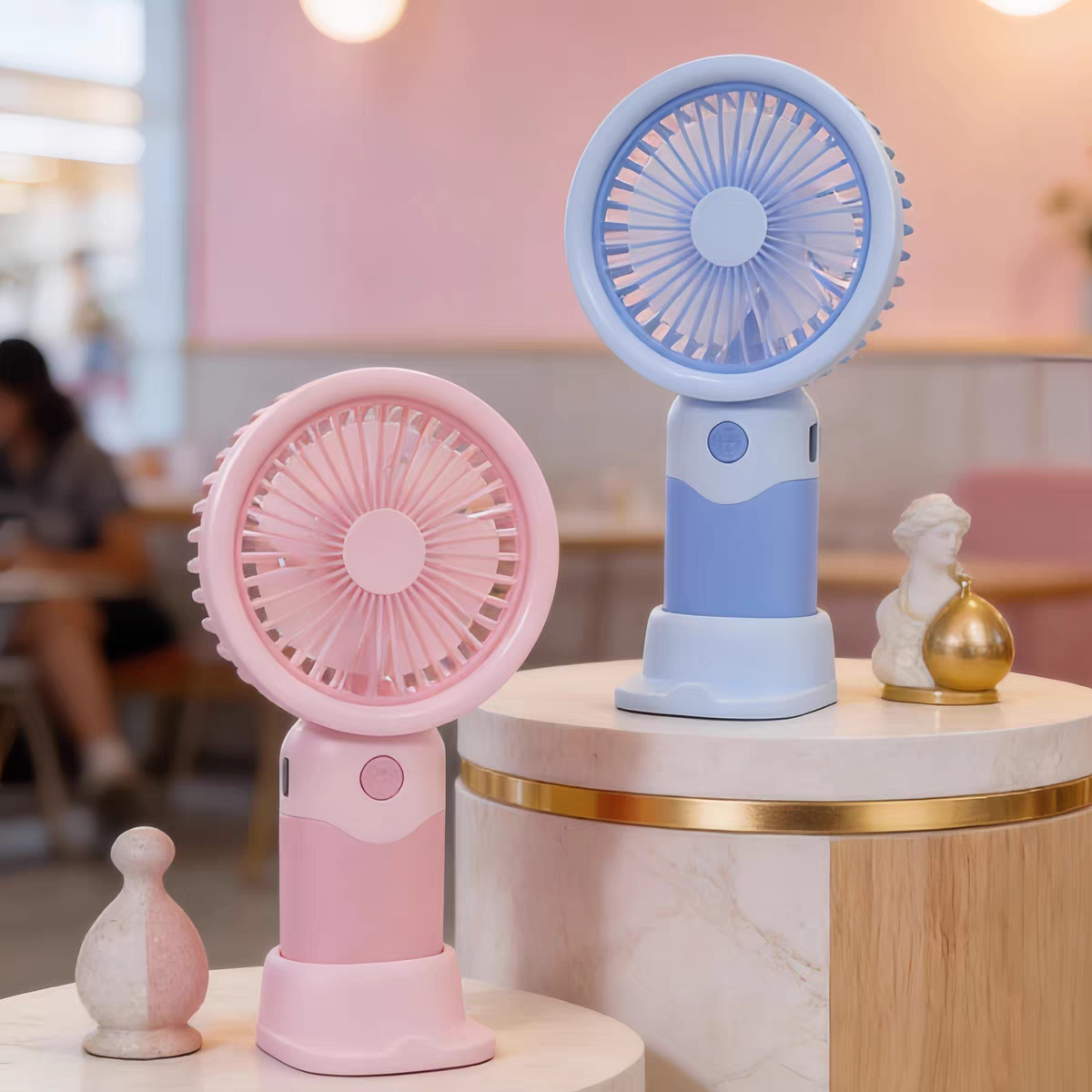 Rechargeable Mini Hand Fans | 6 inch | Type C | 3 Speed Modes | 500 mah battery