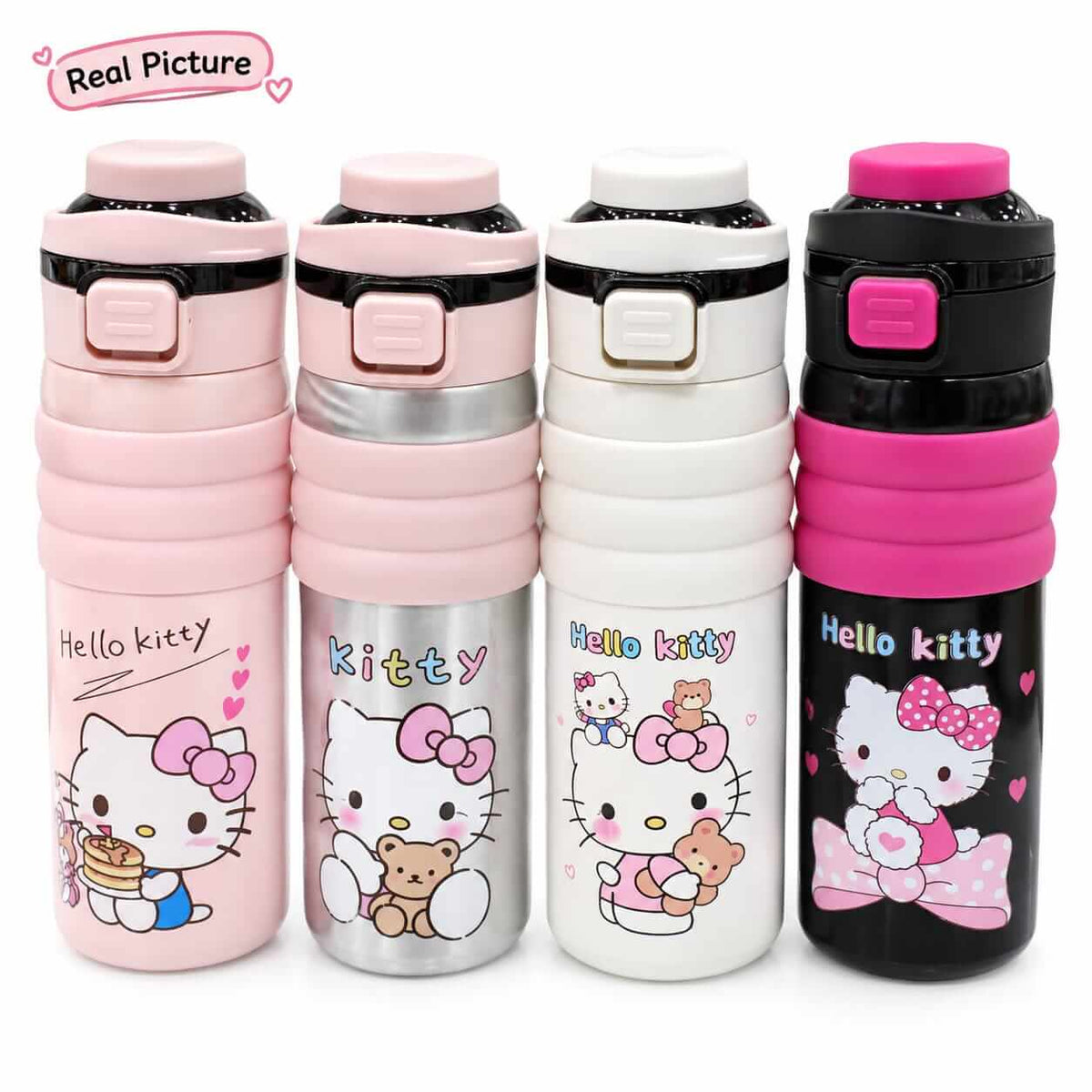 Hello Kitty Stainless Steel Dual Drinking Premium Water Bottle - Sus 316 - 650 ml