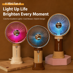 Turbo Speed Premium Rechargeable Hand Fans | 5 Speed Modes | 1200 Mah Fast Battery | Type C