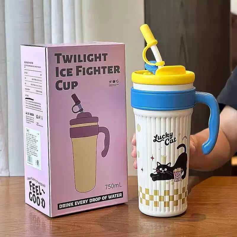 New Cute Stainless Steel Kids Tumblers Dual Drinking - Sus 316 - 750 ml - Hot & Cold 🔥❄