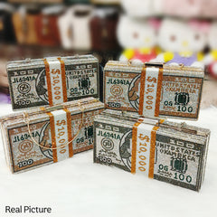 Luxury Dollar Shape Crystal Clutches For Womens