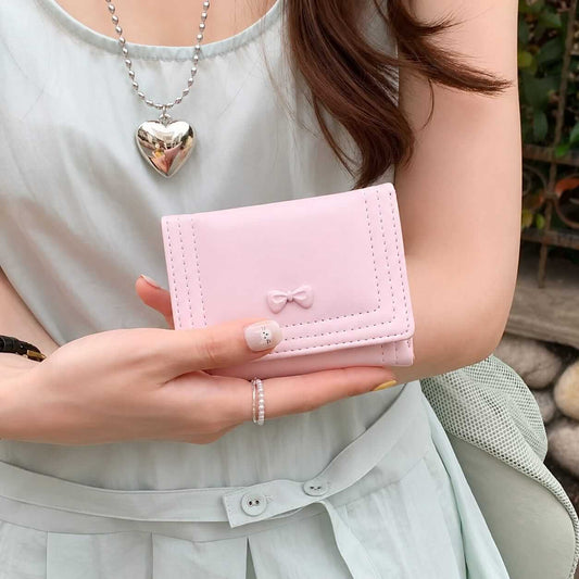 Korean Mini Flip Flap Card & Cash Holder Wallet (11 × 8 cm)