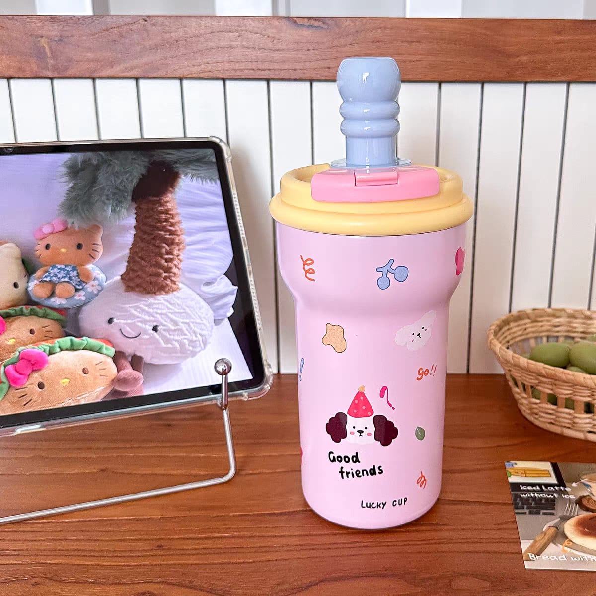 Cute Double Drinking Stainless Steel Thermal Flask – 600ml (SUS 316)