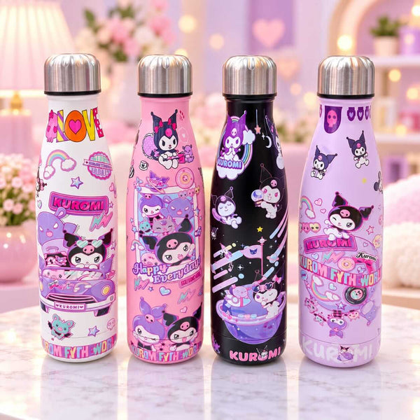 Kuromi Fancy Stainless Steel Water Bottles | 500 ml | Hot & Cold 🔥❄