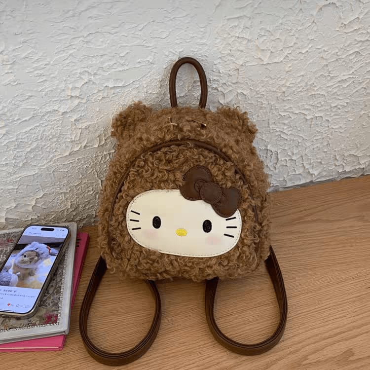 Hello Kitty Plush Cute Mini Size Girls Backpacks