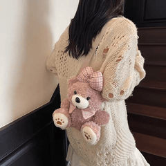 🐻 Cuddly Teddy Bear Plush Crossbody Bags