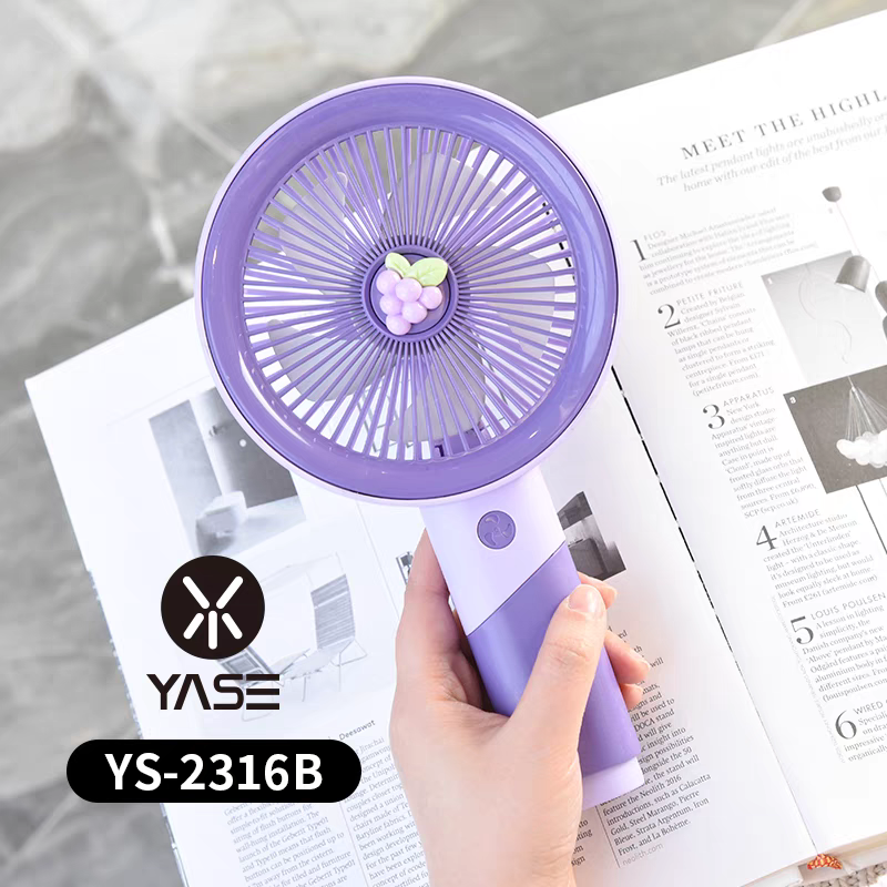 Large Size Premium Rechargeable Fans with Stand • 800 mah Battery • Type C charging