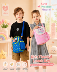🌈 LunchNest™ Kids Thermal Lunch Bag – Premium Insulated Bags - Hot / Cold ❄🔥 Size 10 × 7.5 Inch