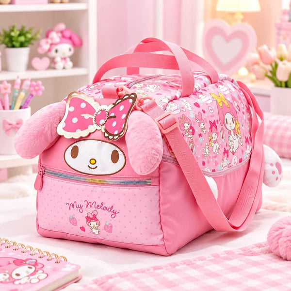 Sanrio Parachute Traveling Bags For Kids - Size 18 × 10 Inch