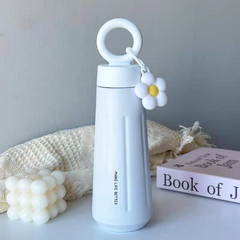 Cute Daisy Loop Stainless Steel Thermal Flask Bottle | Hot & Cold Insulated | 450ml