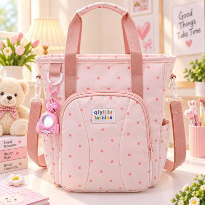 2-in-1 Kids Parachute Traveling Tote Bag / Backpack With Led Keychain ( Size 14 × 10 Inch )