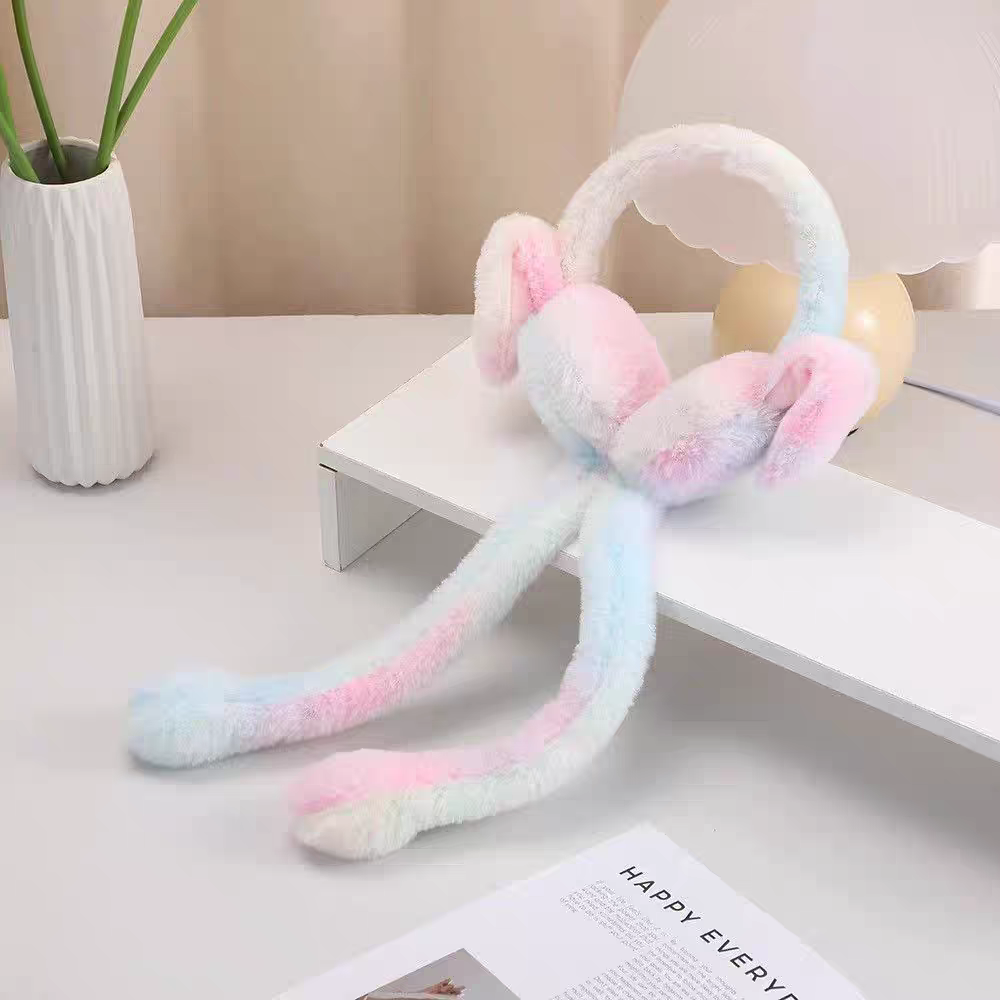 Plush Fur Ear Muffs with Sound