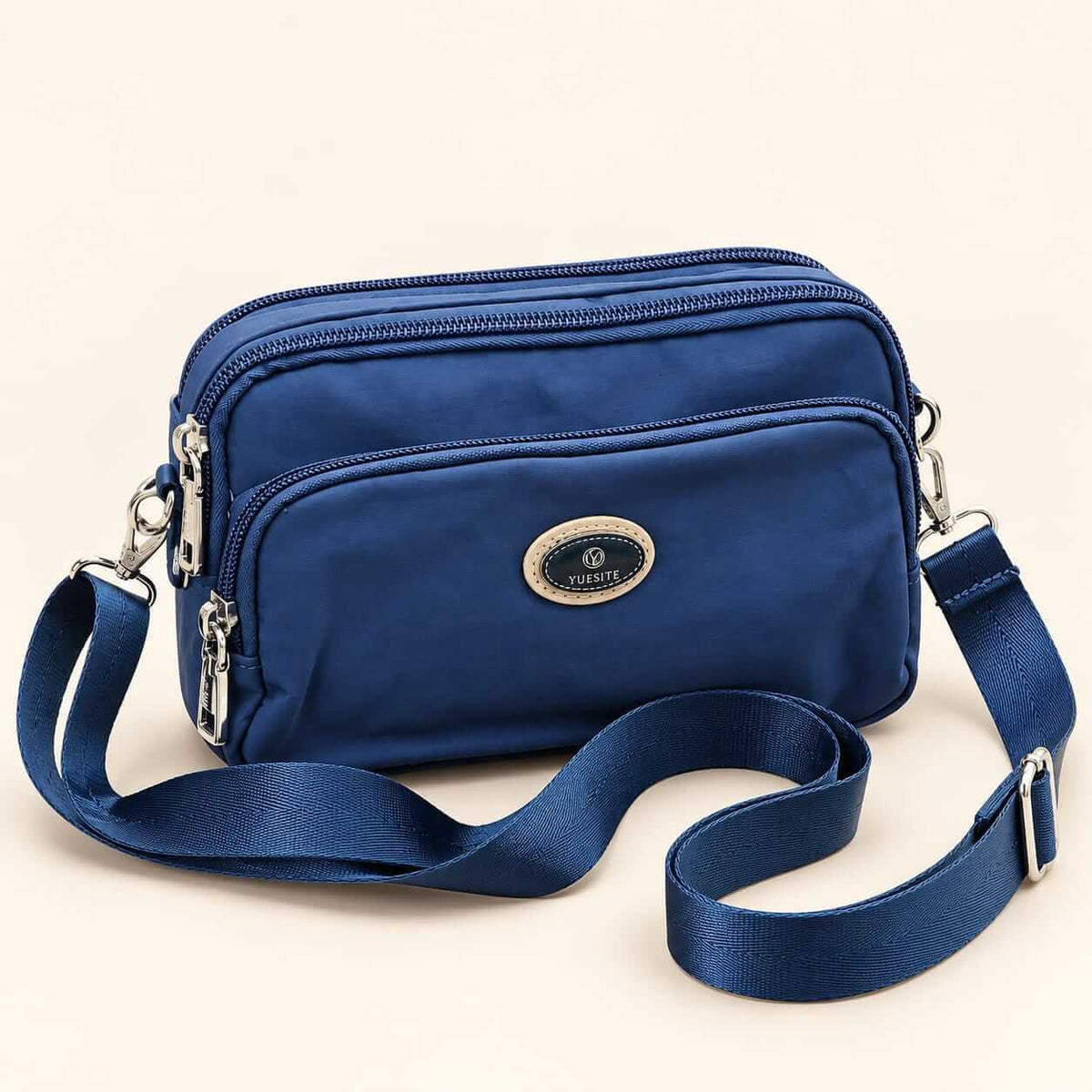 Parachute 3 Zipp Ladies Small Size Crossbody Bags ( Size 8 × 5 inch )
