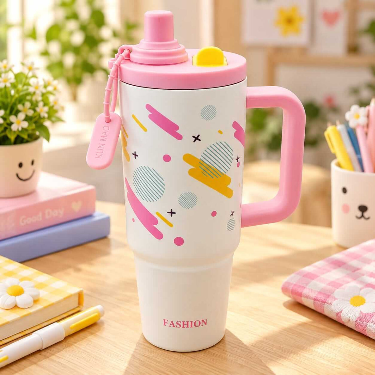 Asthetic Stainless Steel Dual Drinking Tumblers - 900 ml - SUS 316 - Hot & Cold