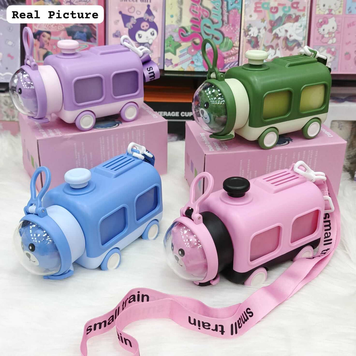 Cute Car Shape Childrens Water Bottles - BPA Free - 700 ml