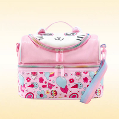 Premium Kids Insulated Lunch Box Bag – Double Compartment - Water Proof