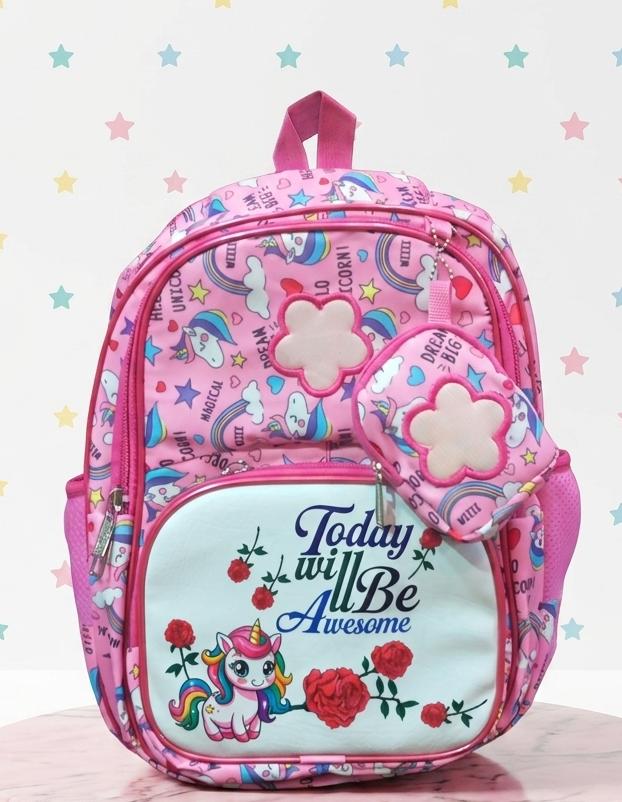 Parachute Multi Pockets Pre-School Backpacks | Size 15 × 12 Inch