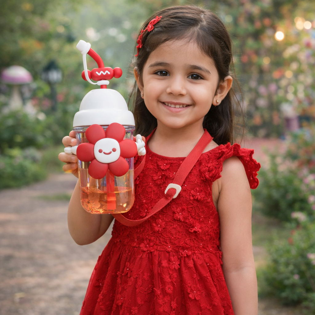 Beautifull Sipper Water Bottle – BPA Free Unbreakable Kids Drink Bottle - 800 ml