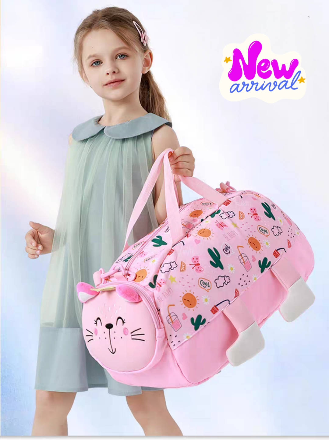 Vest® Inspired Parachute Large Size Traveling Duffle Bags For Kids ( Size 15 × 10 Inches