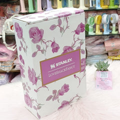 Original Stanley x LoveShackFancy Floral Stainless Steel Tumbler Gift Set – Premium Gift Box | Tumbler Bag | Bow Stopper