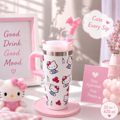 Sanrio Small Size Stainless Steel Children's Tumblers 😻 20 Oz / 420 ml