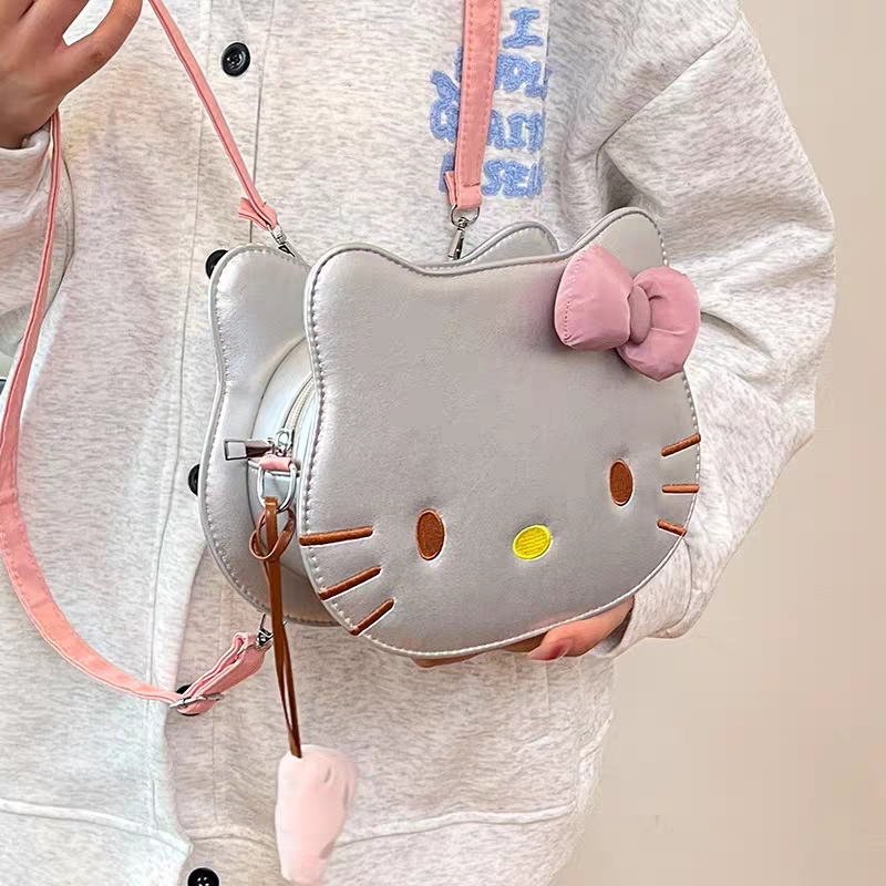 Premium 3D Original HELLO KITTY Leather Girls Backpacks - Size 10 × 8 inch