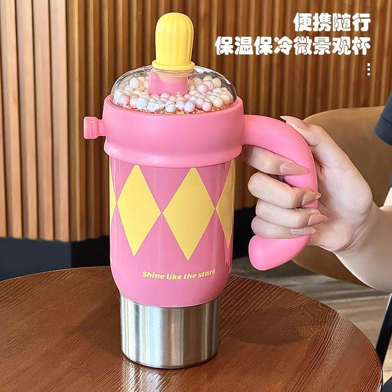 Fancy Stainless Steel Handle Tumblers | Sus 316 | 750 ml Capacity