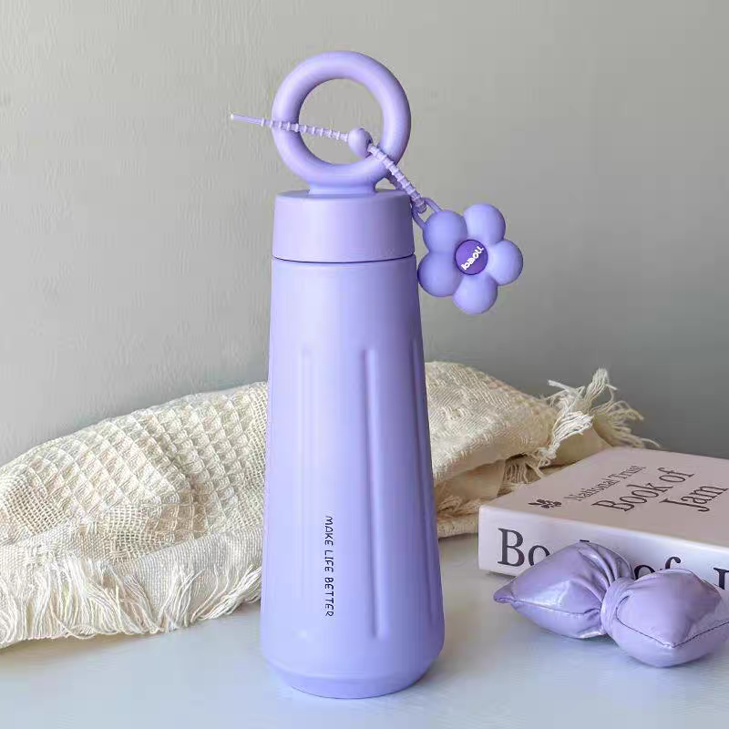 Cute Daisy Loop Stainless Steel Thermal Flask Bottle | Hot & Cold Insulated | 450ml