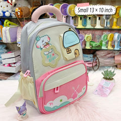 Cute Cartoon Kids Backpack – Small 13 × 10 Inch | Lightweight Everyday Backpack