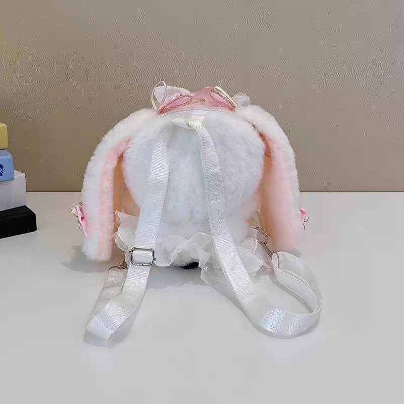 Fancy Plush Rabbit Small Size Girls Backpacks • Size 7 × 6 Inch