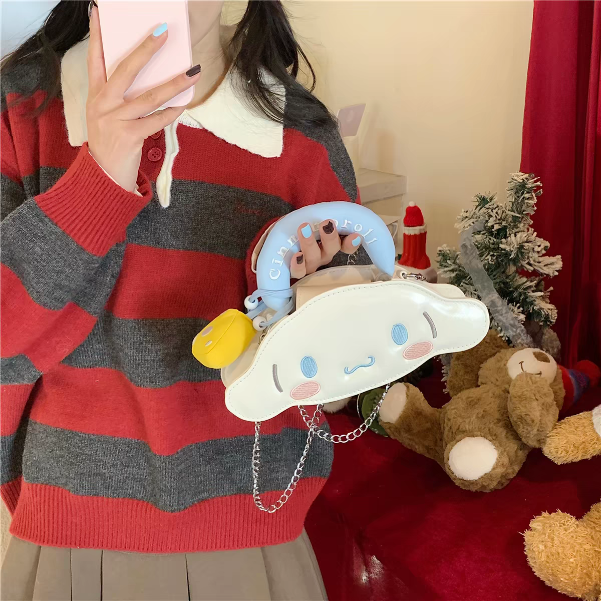 Original Sanrio® Cinnamoroll Cute Crossbody Handbag 🦋